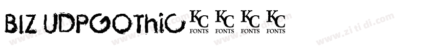 BIZ UDPGothic字体转换